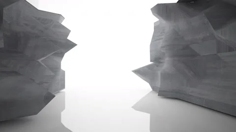 Empty dark abstract concrete room interior Video stock 63329349