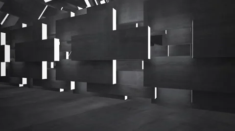 Empty dark abstract concrete room interior. Architectural background.. 動画素材 65207304