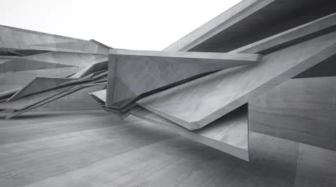 Empty dark abstract concrete room interior. Видео 66237021