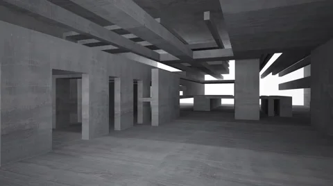 Empty dark abstract concrete room interior. Stock Footage 67309090
