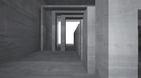 Empty dark abstract concrete room interior. Видео 67309542
