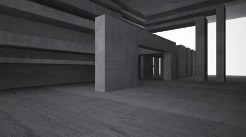 Empty dark abstract concrete room interior. Видео 67343845