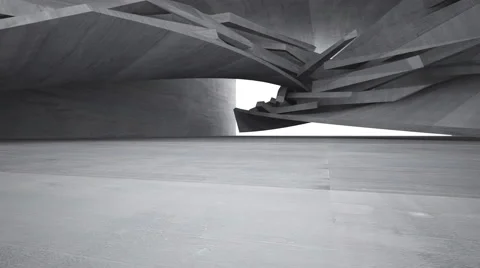 Empty dark abstract concrete room interior Video stock 68036680