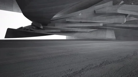 Empty dark abstract concrete room interior Vídeos de archivo 68108933