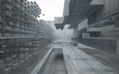 Empty dark abstract concrete room interior. Stock Footage 69269811
