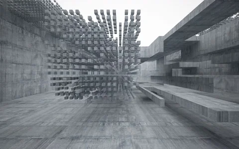 Empty dark abstract concrete room interior. Stock Footage 69270103