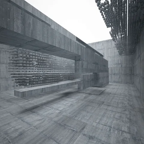 Empty dark abstract concrete room interior. Stock Footage 69384962