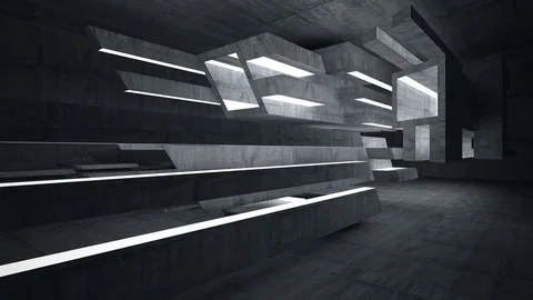 Empty dark abstract concrete room smooth interior. Architectural background. 動画素材 70954028