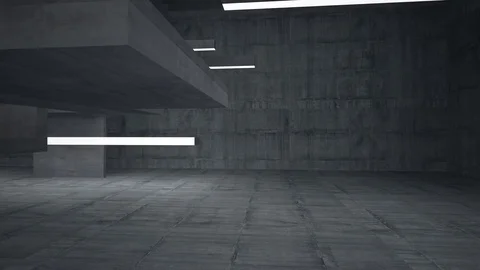 Empty dark abstract concrete room interior. Video stock 72996381