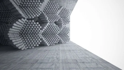 Empty dark abstract concrete room interior. Architectural background. Stock Footage 81809048