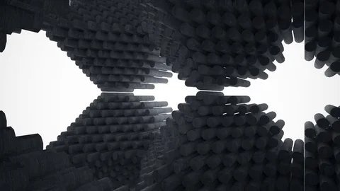 Empty dark abstract concrete room interior. Architectural background. 動画素材 81809063