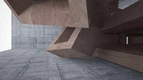 Empty dark abstract concrete room smooth interior. Architectural background. 動画素材 82102063