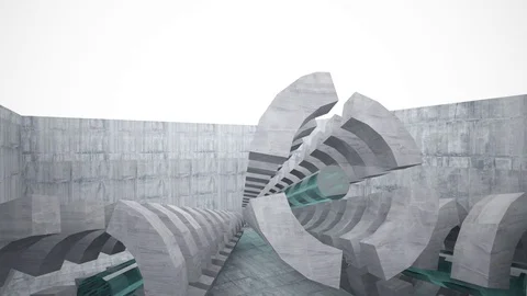 Empty dark abstract concrete room interior. Architectural background. 库存影片 82238334