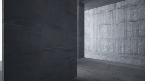 Empty dark abstract concrete room interior. Architectural background. Stock Footage 82397782