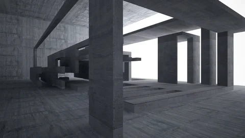 Empty dark abstract concrete room interior. Architectural background. 動画素材 82397839