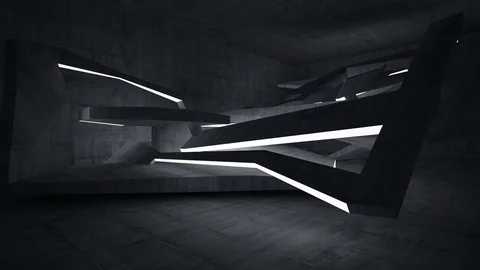 Empty dark abstract concrete room smooth interior. Architectural background. 動画素材 82565328
