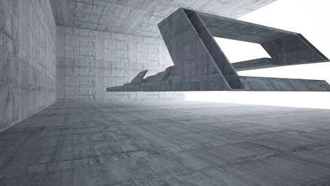 Empty dark abstract concrete room interior. Architectural background. 動画素材 83771996