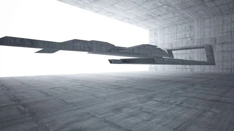 Empty dark abstract concrete room interior. Architectural background. Видео 83772105