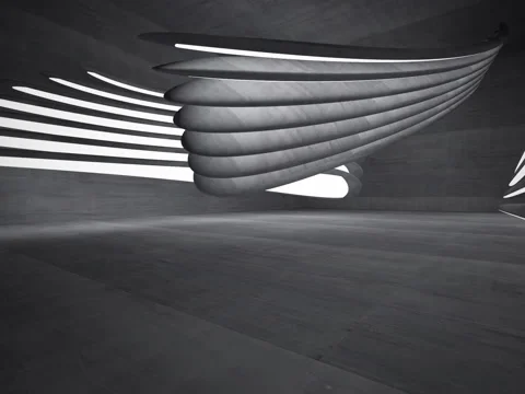 Empty dark abstract concrete room smooth interior. Architectural background. Stock Footage 84140227