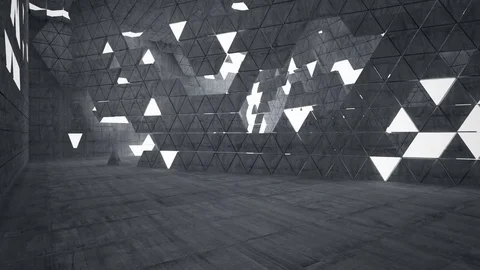 Empty dark abstract concrete room interior.  Architectural background consisting 動画素材 84369072