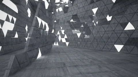 Empty dark abstract concrete room interior.  Architectural background consisting Stock Footage 84369286