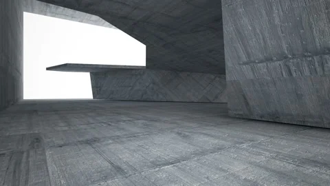 Empty dark abstract concrete room interior. Architectural background. Stock Footage 85728938