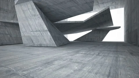 Empty dark abstract concrete room interior. Architectural background. Stock Footage 85729535