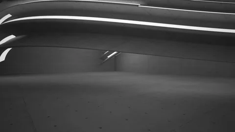 Empty dark abstract concrete room smooth interior. Architectural background. Stock Footage 86417723