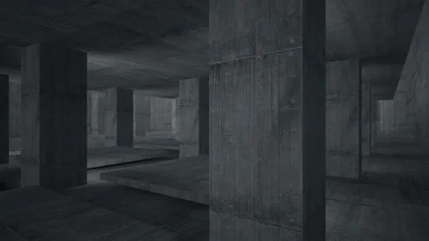 Empty dark abstract concrete room smooth interior. Architectural background. Vídeo Stock 86792789