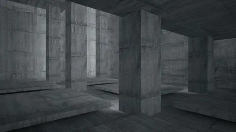 Empty dark abstract concrete room smooth interior. Architectural background. Nig Stock Footage 86792833