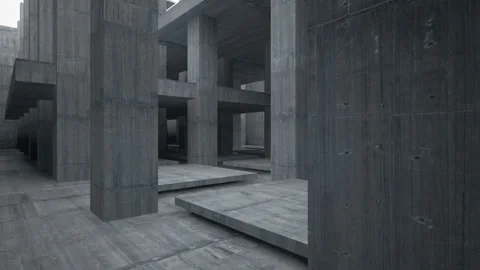 Empty dark abstract concrete room interior. Architectural background.  Stock Footage 86794663