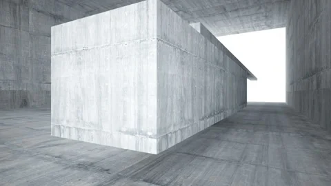 Empty dark abstract concrete room interior. Architectural background.  Stock Footage 87196073