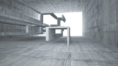 Empty dark abstract concrete room interior. Architectural background.  Stock Footage 87196077