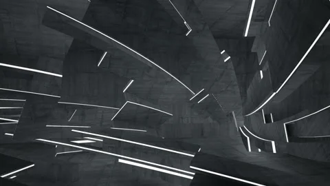 Empty dark abstract concrete room interior. Architectural background Stock Footage 87203529