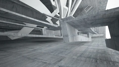 Empty dark abstract concrete room interior. Architectural background. Video stock 87205458