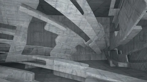 Empty dark abstract concrete room interior. Architectural background. Stock Footage 87724987