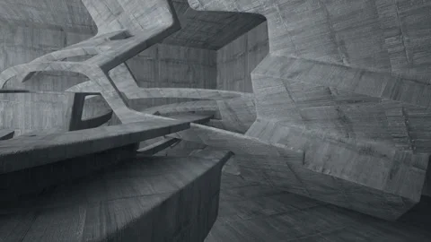 Empty dark abstract concrete room interior. Architectural background. Stock Footage 87724993