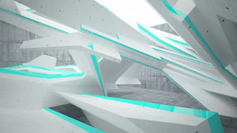 Empty dark abstract concrete room interior. Architectural background. Stock Footage 89621932