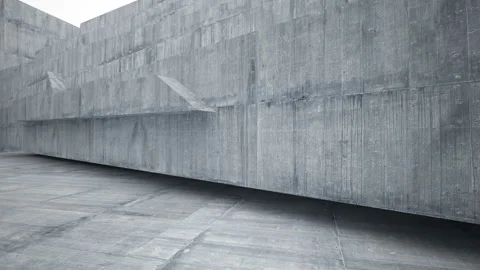 Empty dark abstract concrete room interior. Architectural background.  Stock Footage 89971377