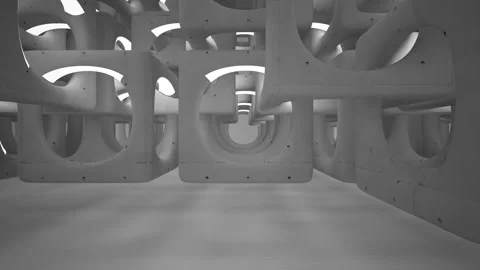 Empty dark abstract concrete room interior. Architectural background. Vídeos de archivo 90521437