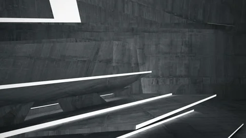 Empty dark abstract concrete room interior. Architectural background. Stock-Footage 90661496