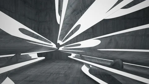 Empty dark abstract concrete room interior. Architectural background. Stock-Footage 90693293