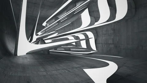 Empty dark abstract concrete room interior. Architectural background. Stock-Footage 90693429
