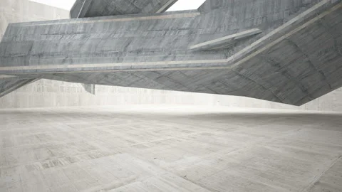 Empty dark abstract concrete room interior. Architectural background. Vídeos de archivo 90761656