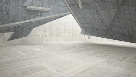 Empty dark abstract concrete room interior. Architectural background. Video stock 90761876