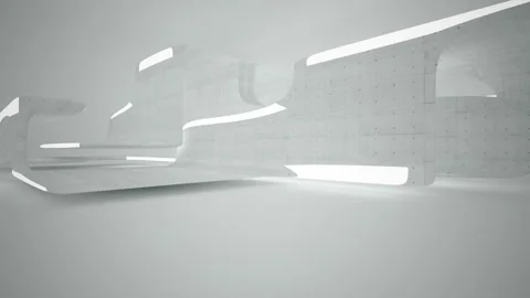 Empty dark abstract concrete room interior. Architectural background. Stock Footage 93341156