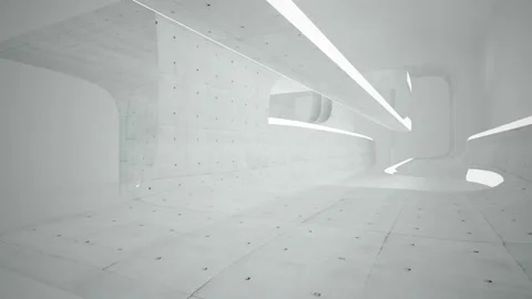 Empty dark abstract concrete room interior. Architectural background. Stock Footage 93341561