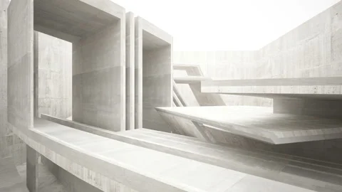Empty dark abstract concrete room interior. Architectural background. Stock Footage 93665980