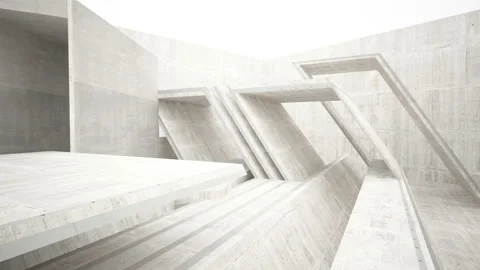 Empty dark abstract concrete room interior. Architectural background. Stock Footage 93666043