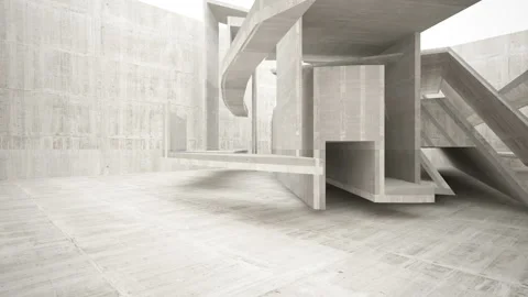 Empty dark abstract concrete room interior. Architectural background. Stock Footage 93666145